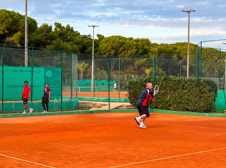 teniška igra na prostem