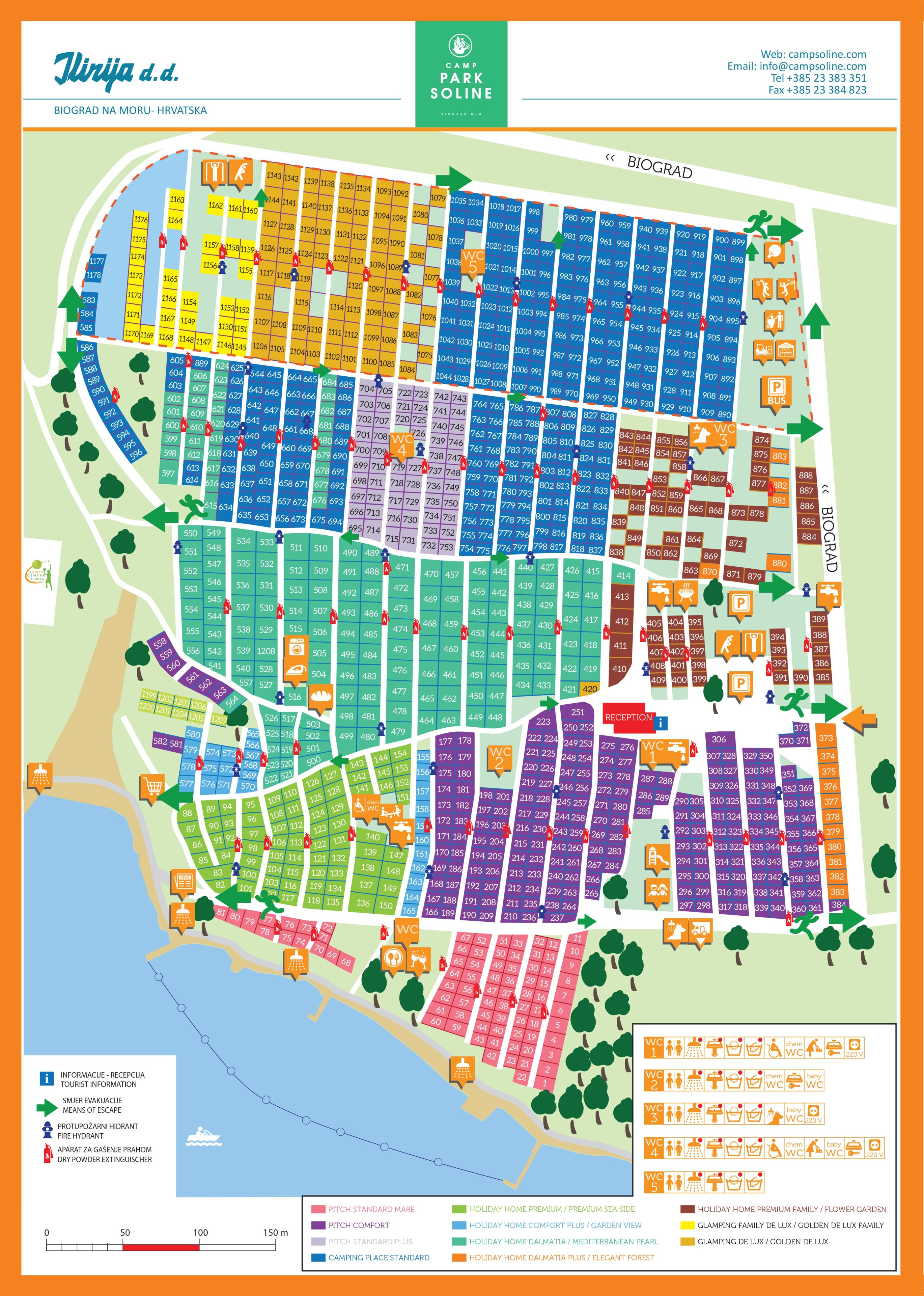 Camp map | Ilirija Biograd