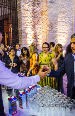 Welcome drink at an event